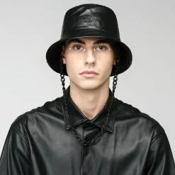 Chain Faux Leather Bucket-Kangol Outlet