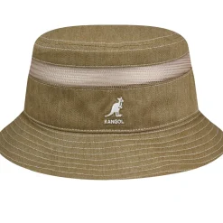 Distressed Cotton Mesh Bucket-Kangol Outlet