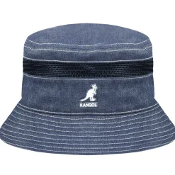 Distressed Cotton Mesh Bucket-Kangol Outlet