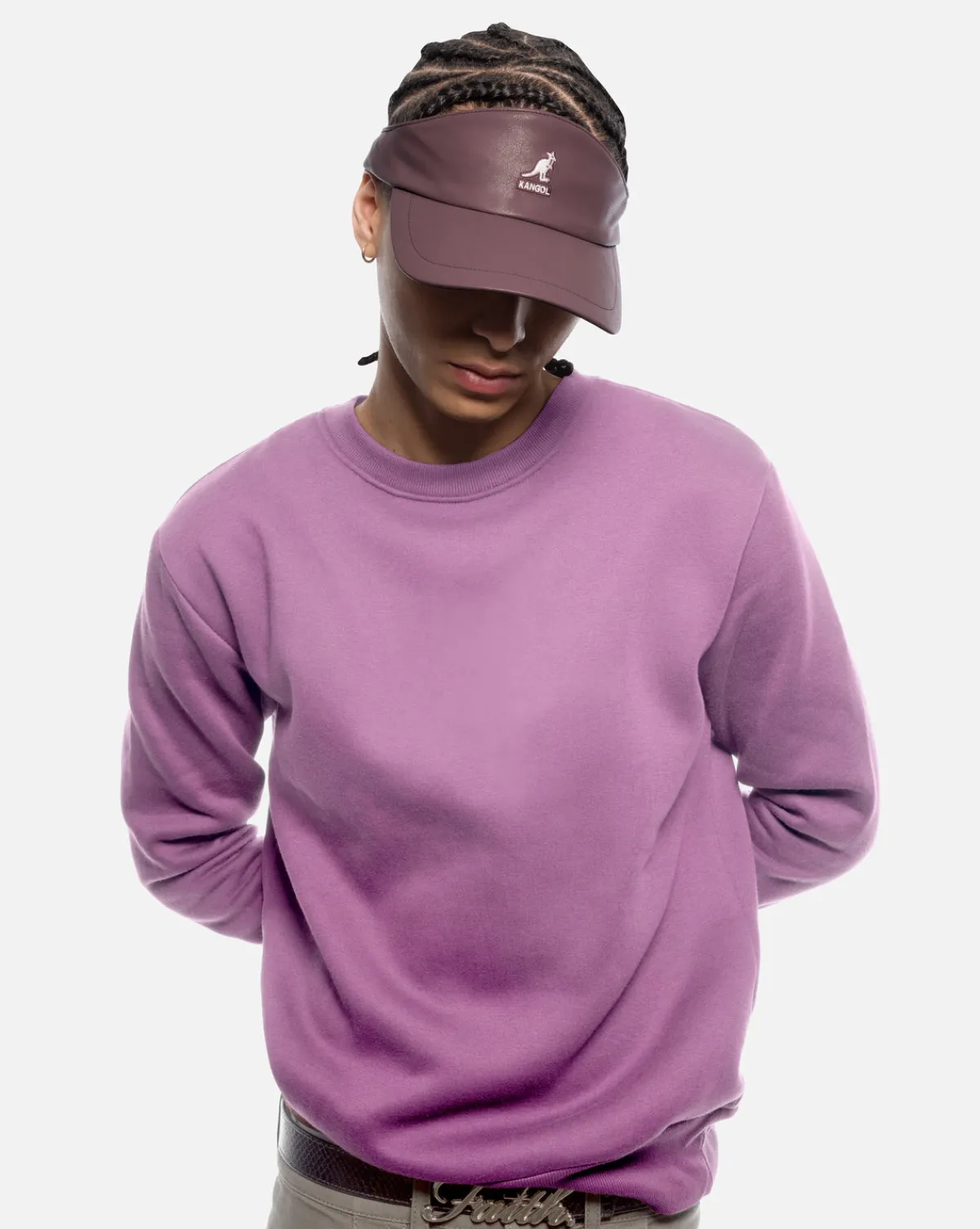 Faux Leather Visor-Kangol Fashion