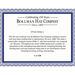 Glenn K. Fedora - Exclusive-Bollman Hat Company New