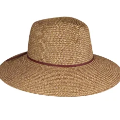 Marled Straw PU Band Fedora-David & Young Best