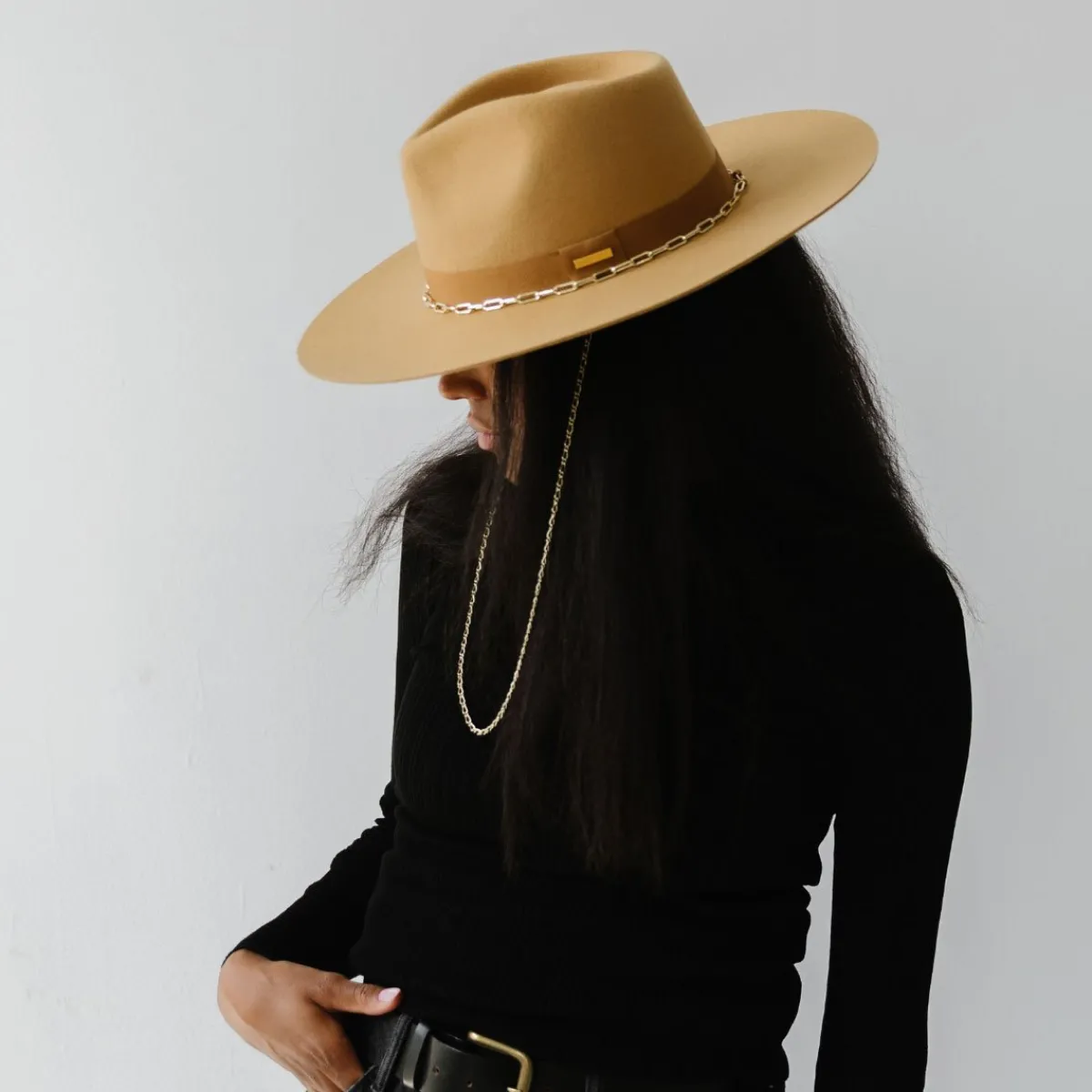 Raine Wide Brim Fedora-Gigi Pip Fashion