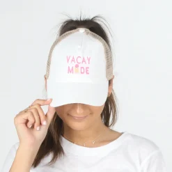 Vacay Mode Mesh Back Baseball Cap-PonyFlo Discount